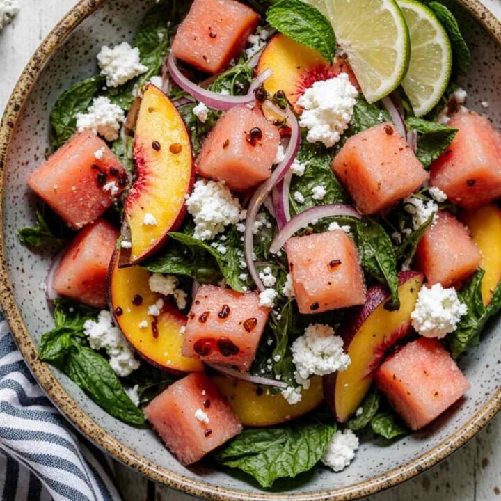 Peach Watermelon Salad