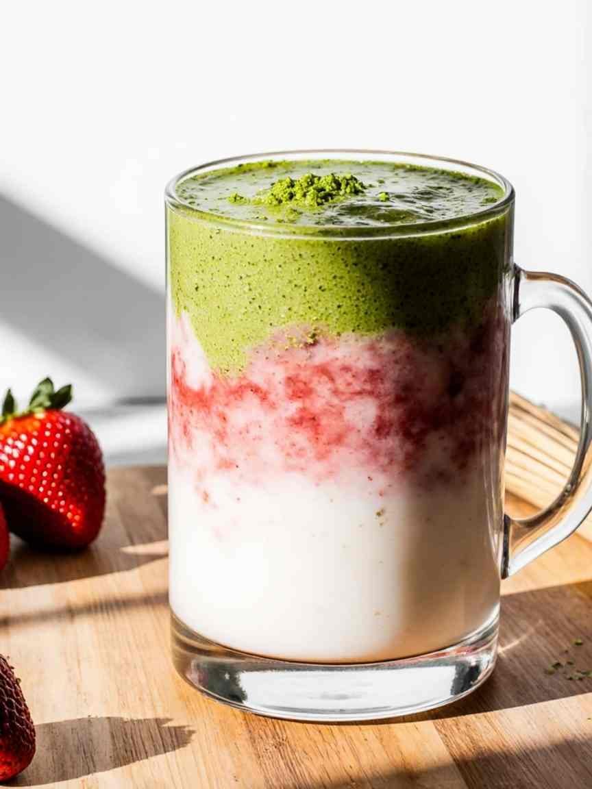 Strawberry Matcha Latte