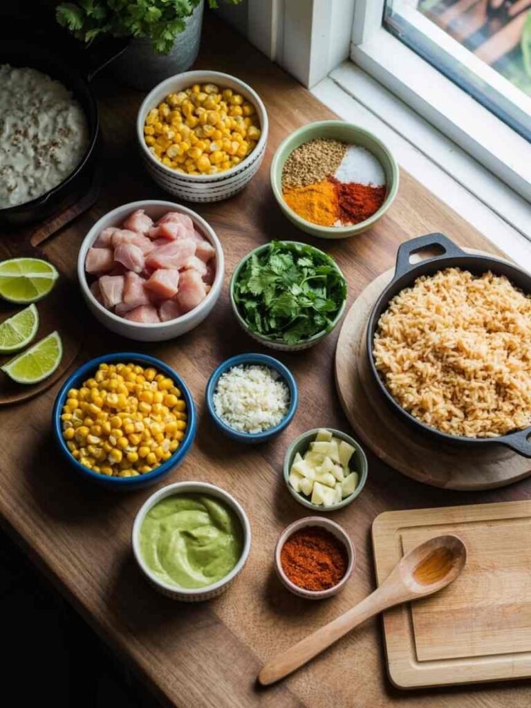 Street Corn Chicken Rice Bowl Recipe