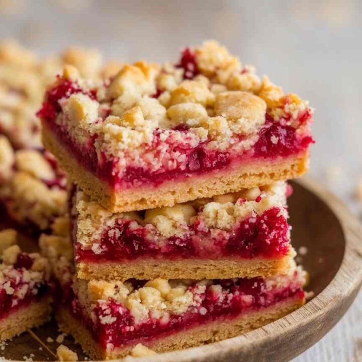 Five Ingredient Raspberry Bars
