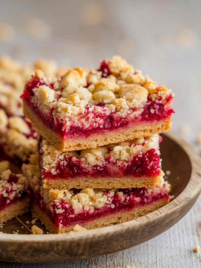 Five Ingredient Raspberry Bars