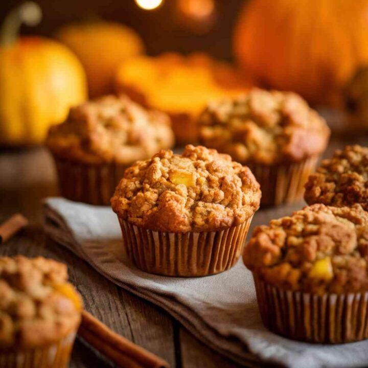 Apple Pumpkin Streusel Muffins