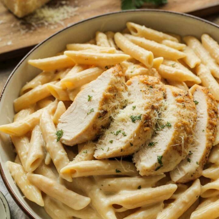 Creamy Garlic Parmesan Chicken Pasta
