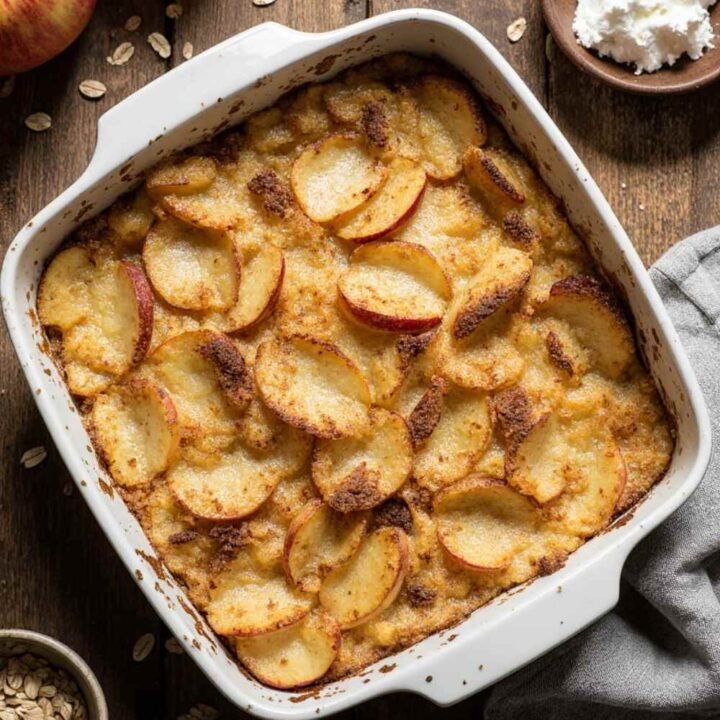 Delicious Apple Cinnamon Cottage Cheese Bake