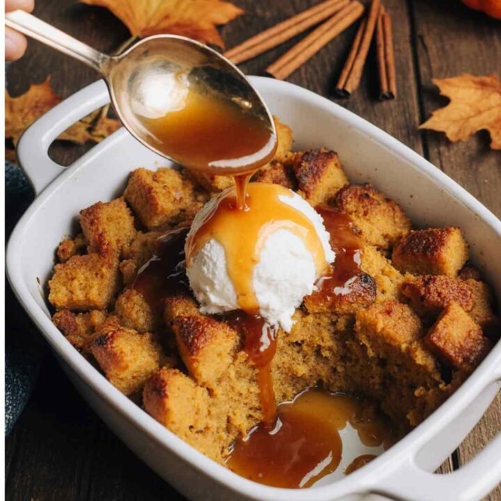Easy Pumpkin Bread Pudding Recipe