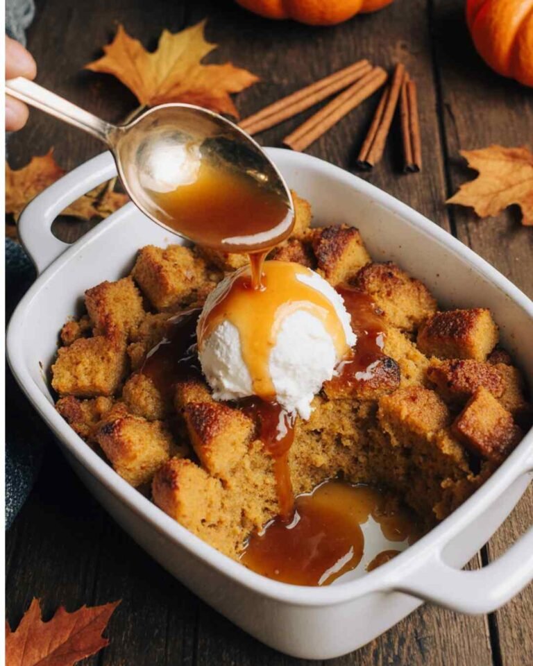 Easy Pumpkin Bread Pudding Recipe