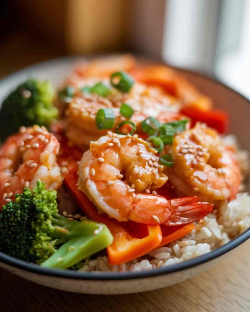 Honey Garlic Shrimp Bowls Easy & Saucy