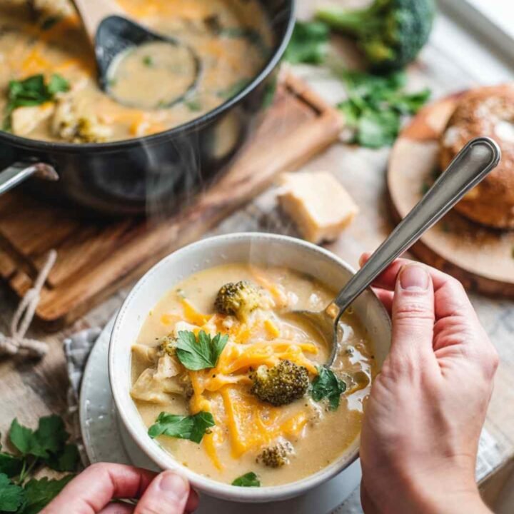 Thick Keto Broccoli Cheddar Soup