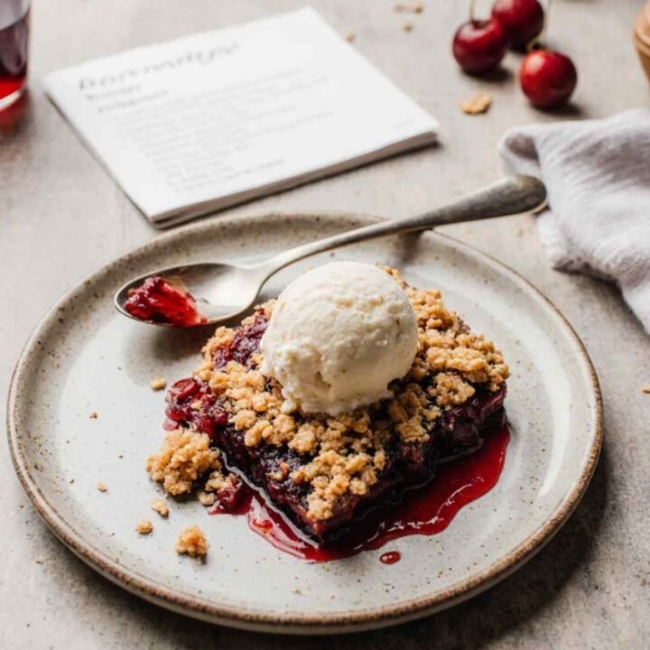 Homemade Cherry Crisp Recipe