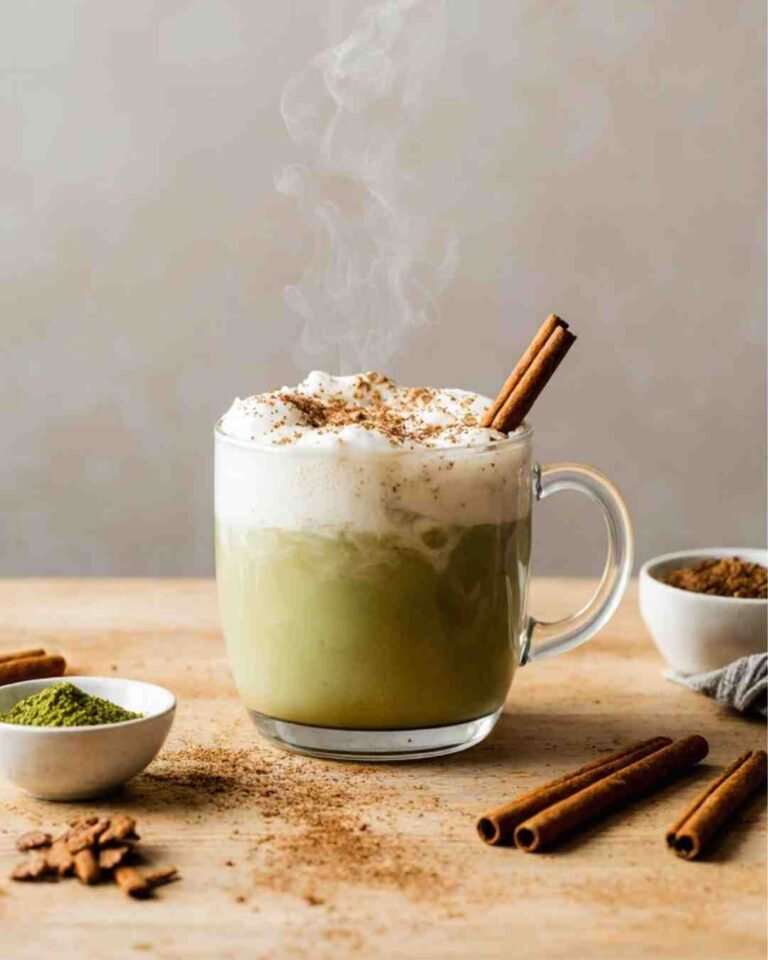 Cinnamon Matcha Latte