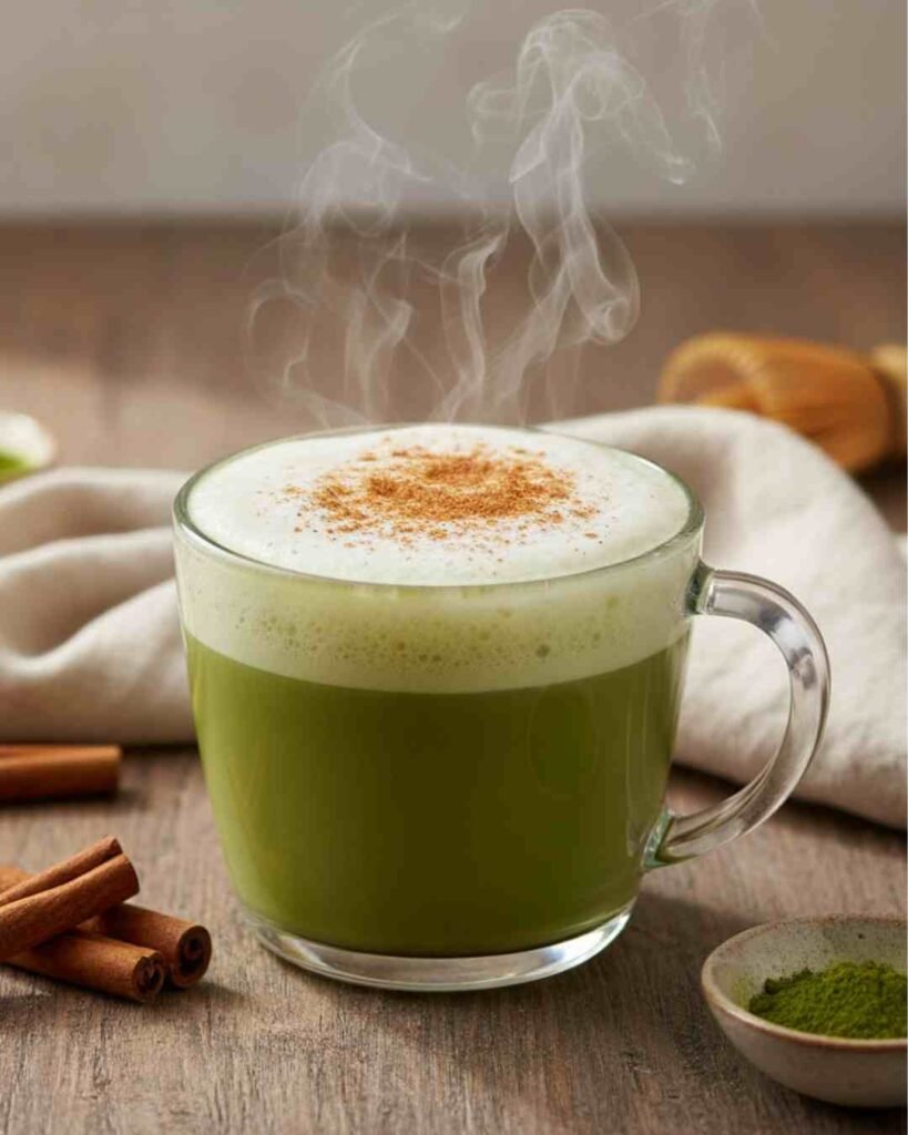 Cinnamon Matcha Latte