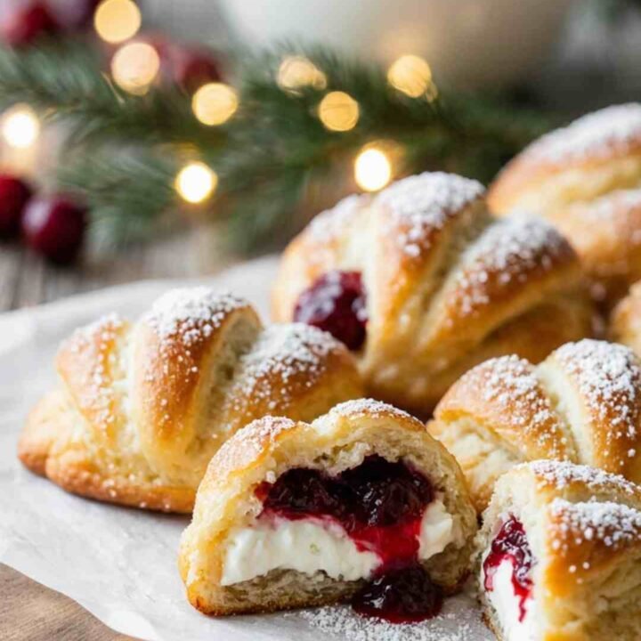 Cranberry Cream Cheese Crescent Bites