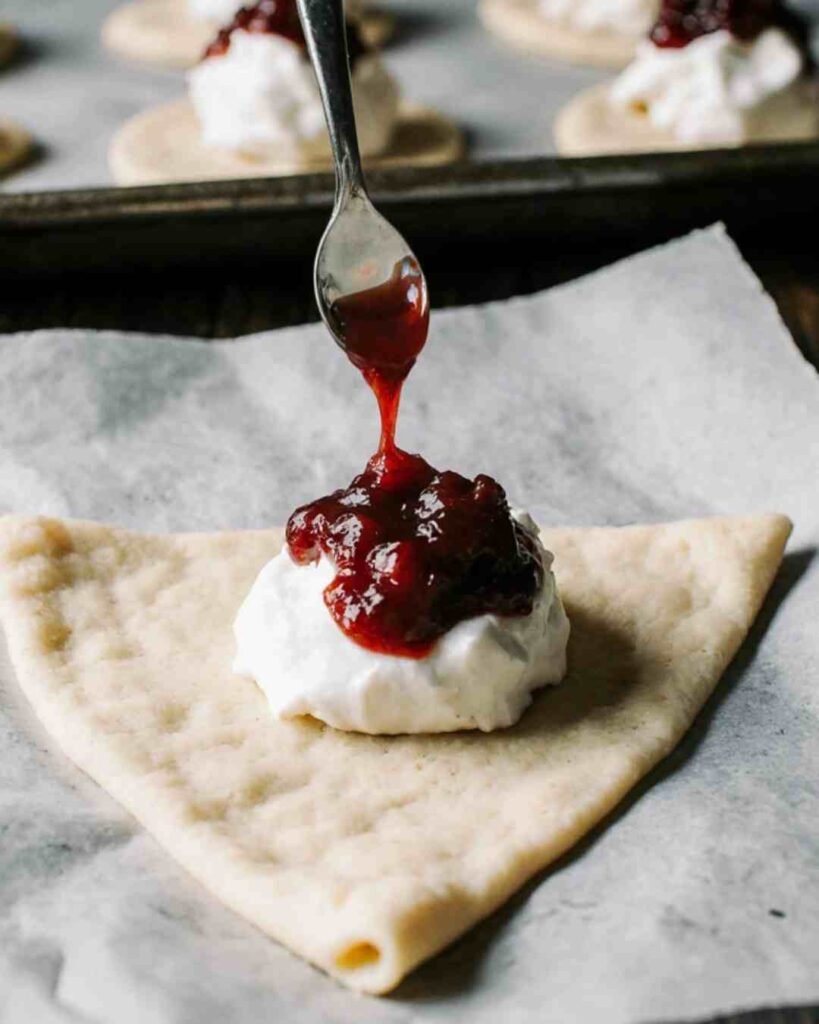 Cranberry Cream Cheese Crescent Bites