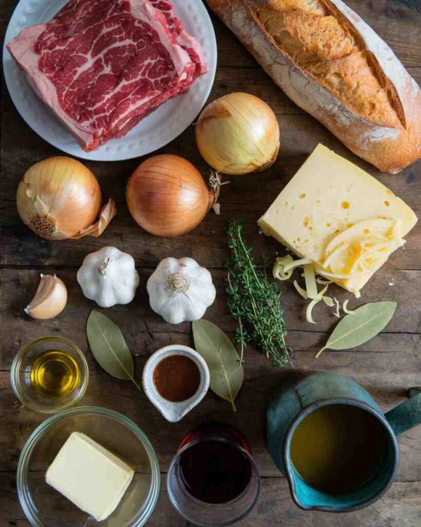 French Onion Beef Short Rib Soup