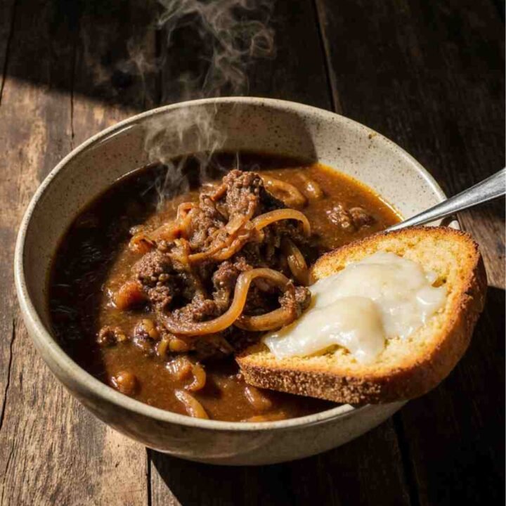 French Onion Beef Short Rib Soup