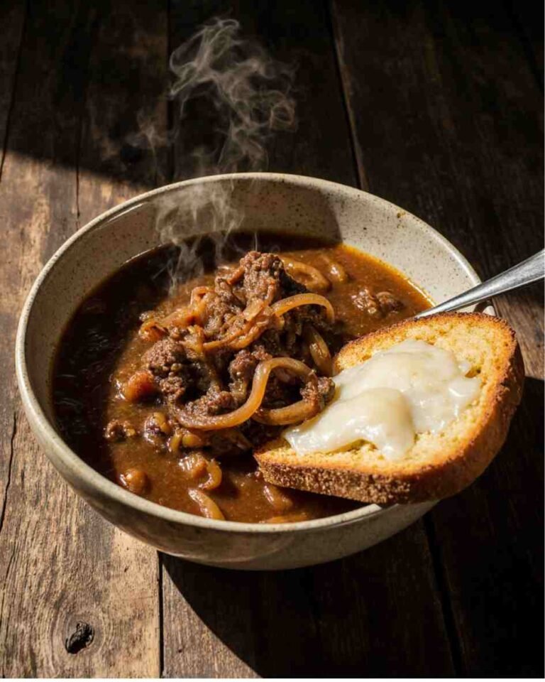 French Onion Beef Short Rib Soup