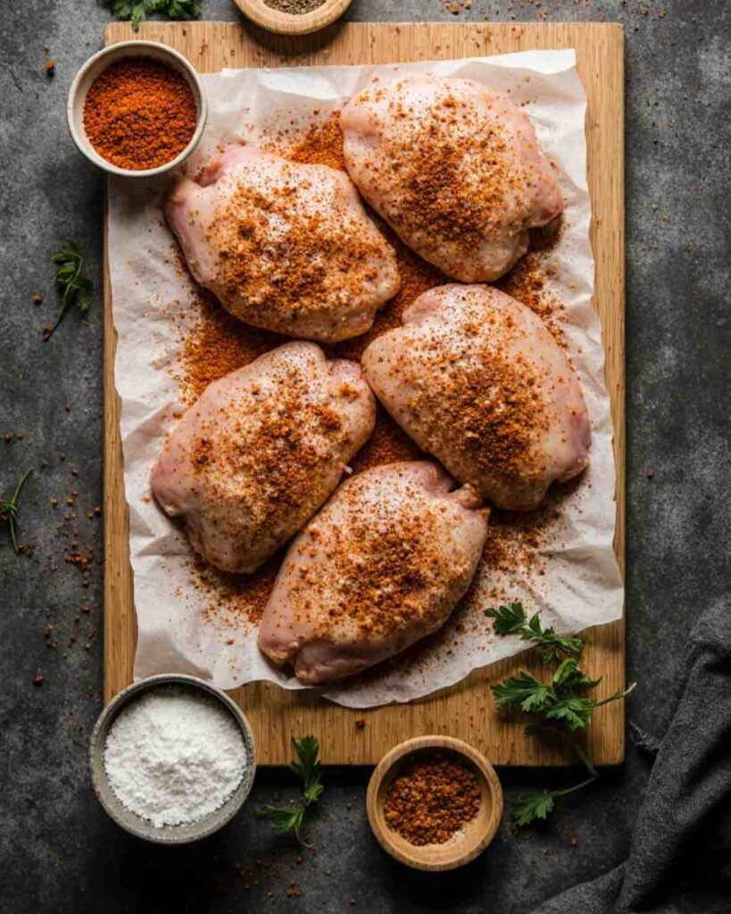 creamy oven baked chicken thighs