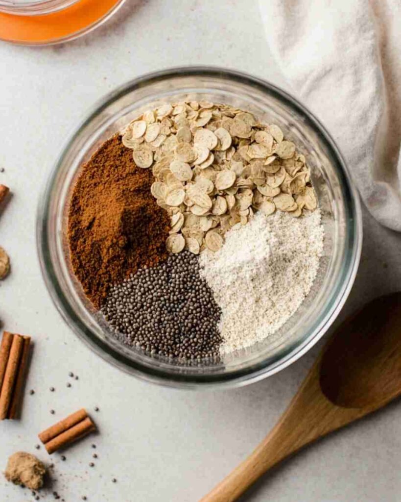 High Protein Gingerbread Overnight Oats