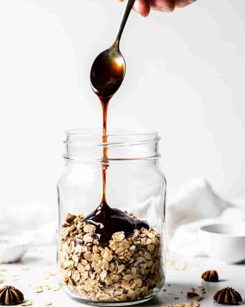 High Protein Gingerbread Overnight Oats