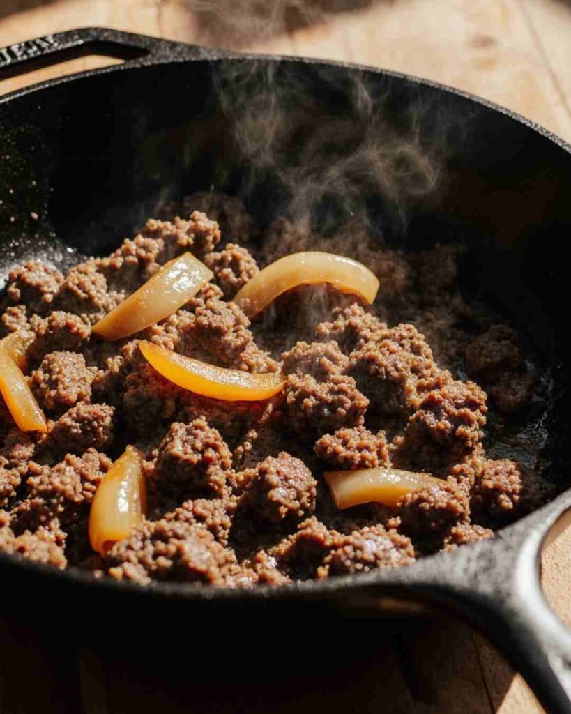 Ground Beef Philly Cheesesteak Recipe