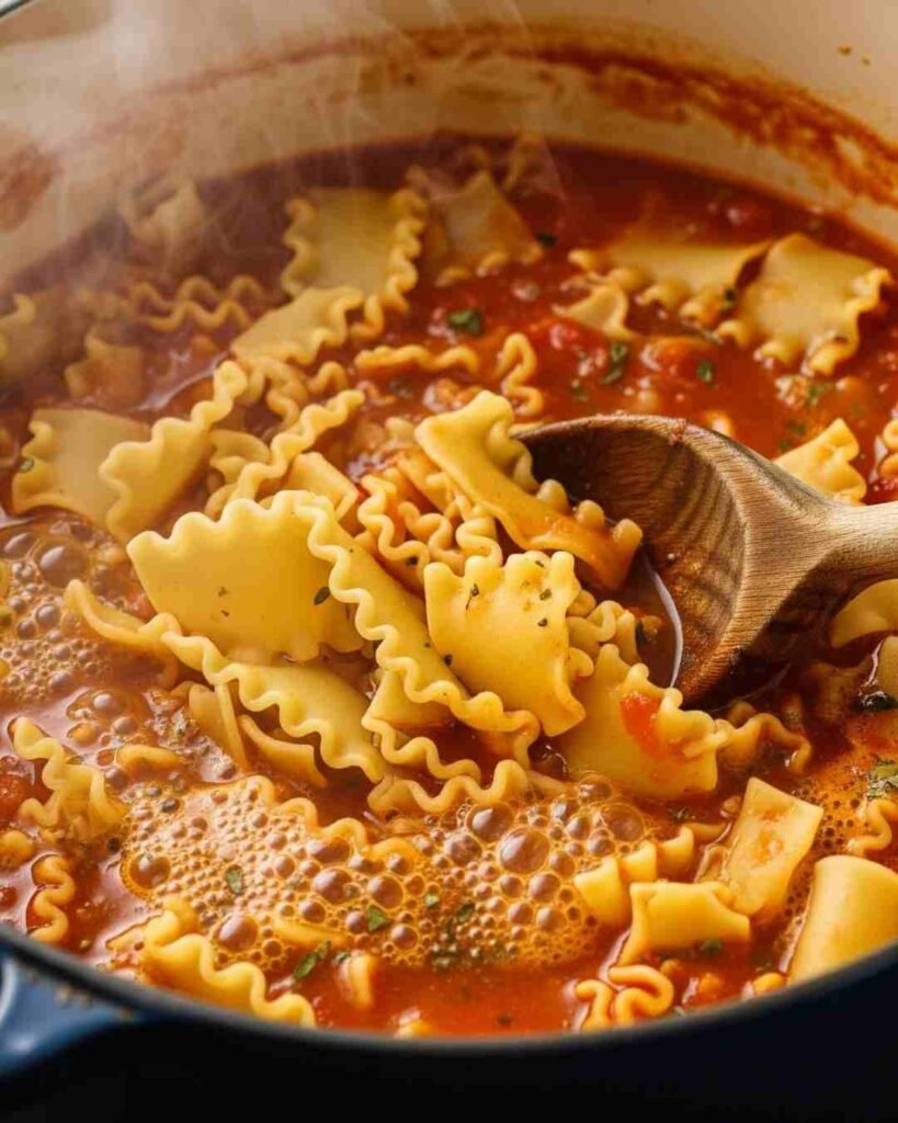 One Pot Lasagna Soup