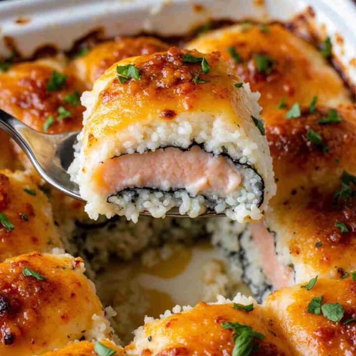 Spicy Salmon Sushi Bake Recipe