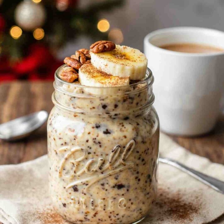 Eggnog Overnight Oats