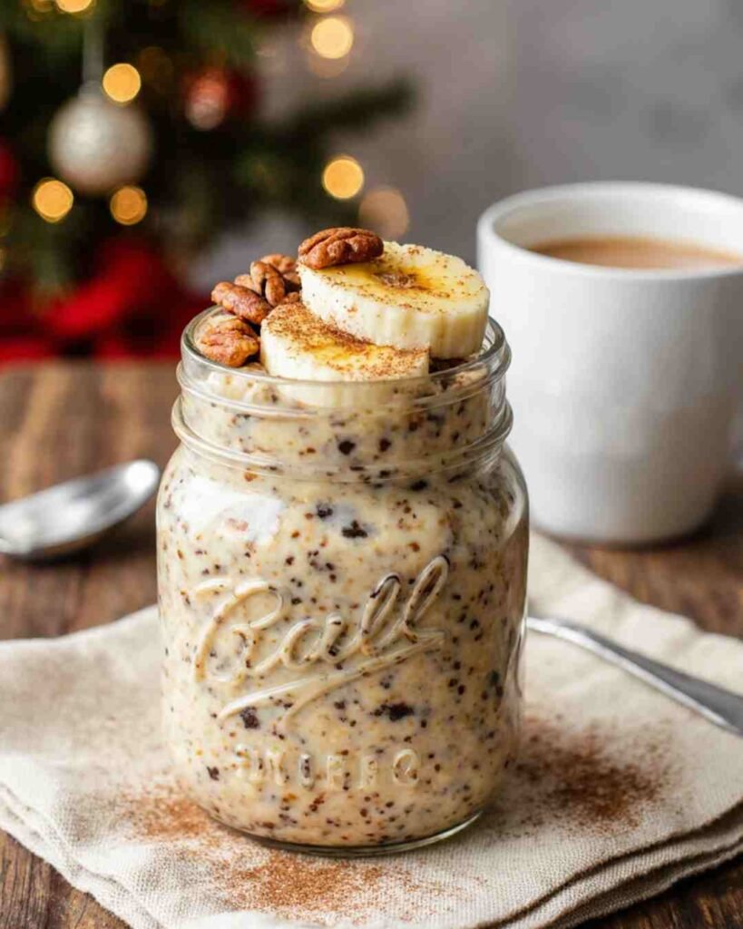 Eggnog Overnight Oats