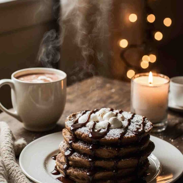 Hot Chocolate Pancakes