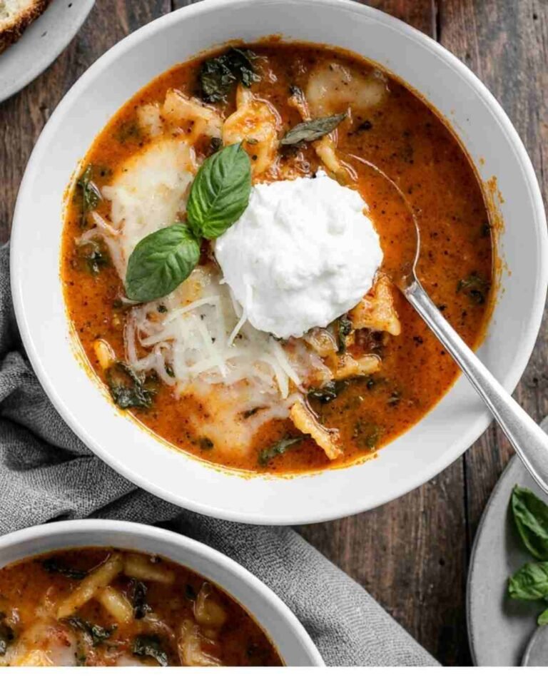 One Pot Lasagna Soup