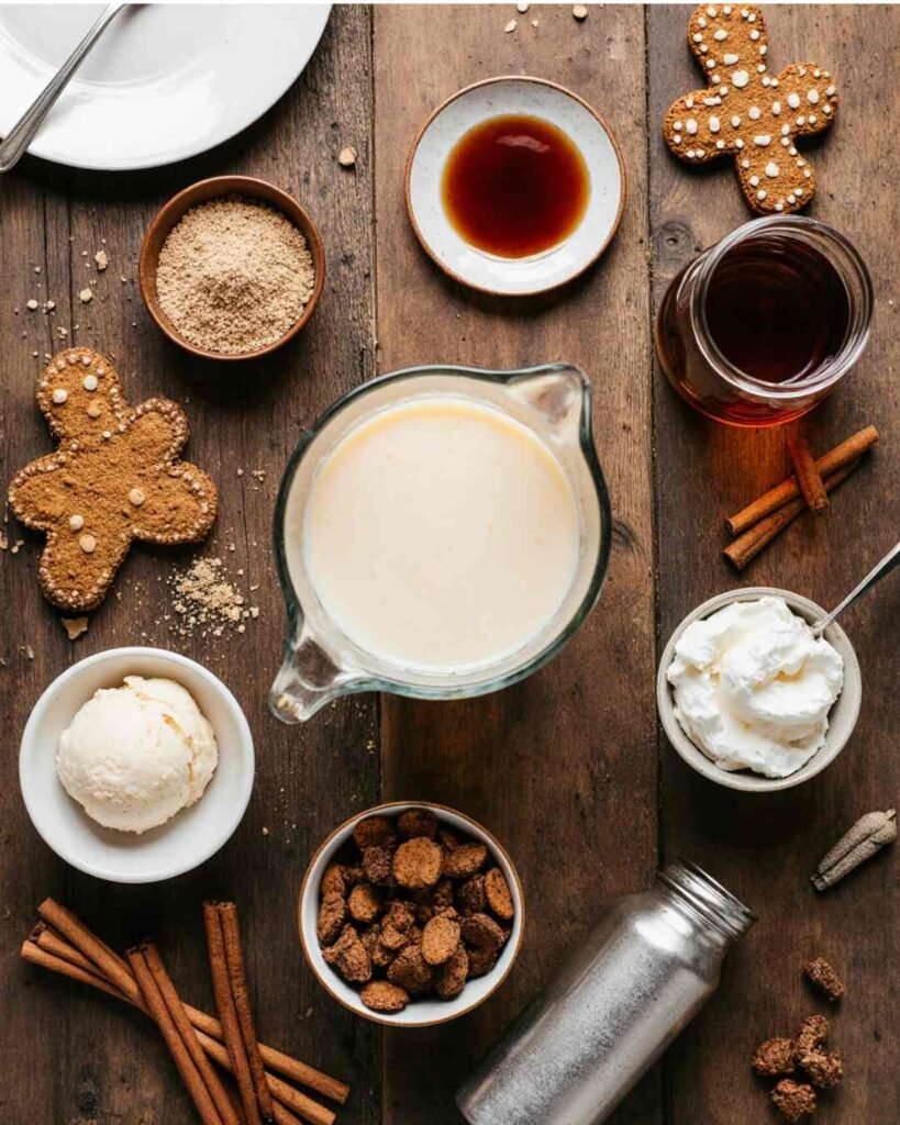 gingerbread martini mocktail