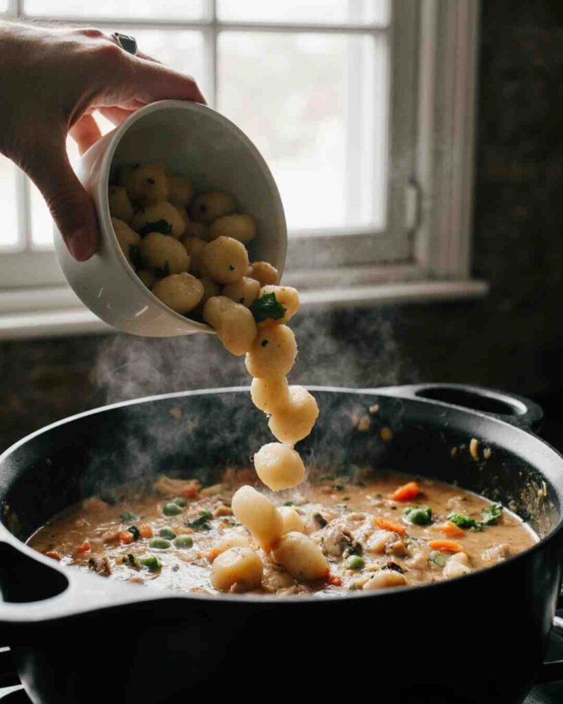 one pot gnocchi chicken pot pie