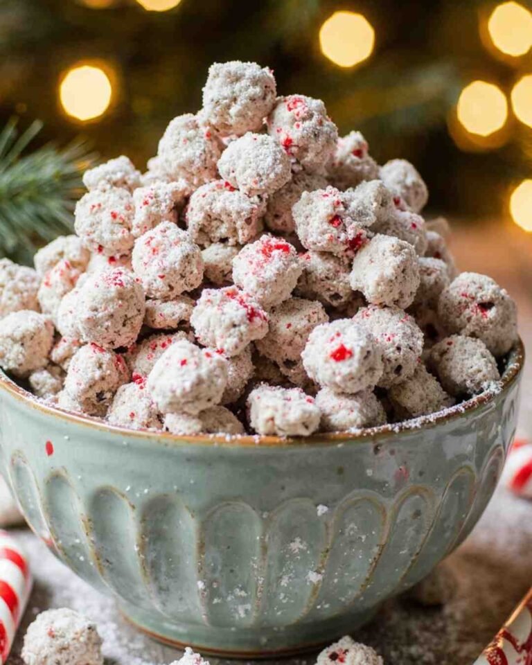 Christmas Peppermint Bark Puppy Chow – Easy Holiday Snack
