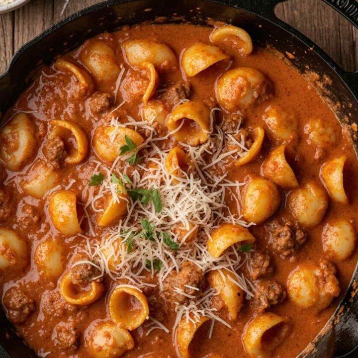 Creamy Beef and Shells Recipe