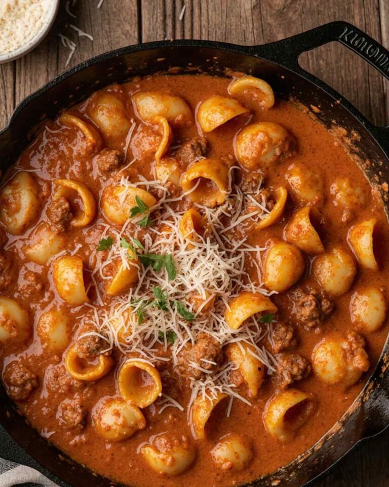 Creamy Beef and Shells Recipe