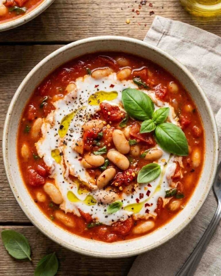 Creamy Vegan Tomato White Bean Stew