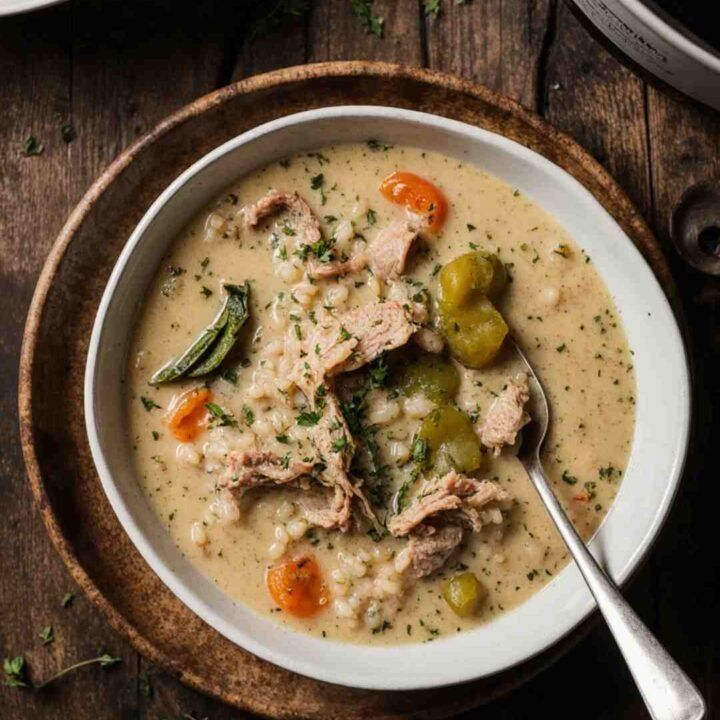 Crockpot Turkey and Rice Soup