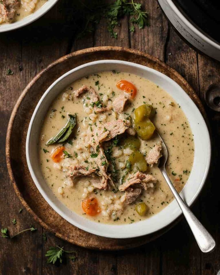Crockpot Turkey and Rice Soup