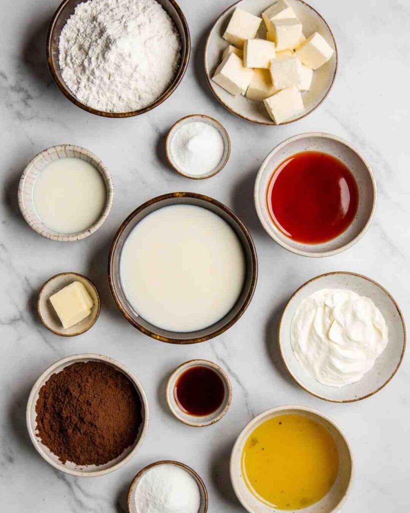 romantic red velvet pancakes