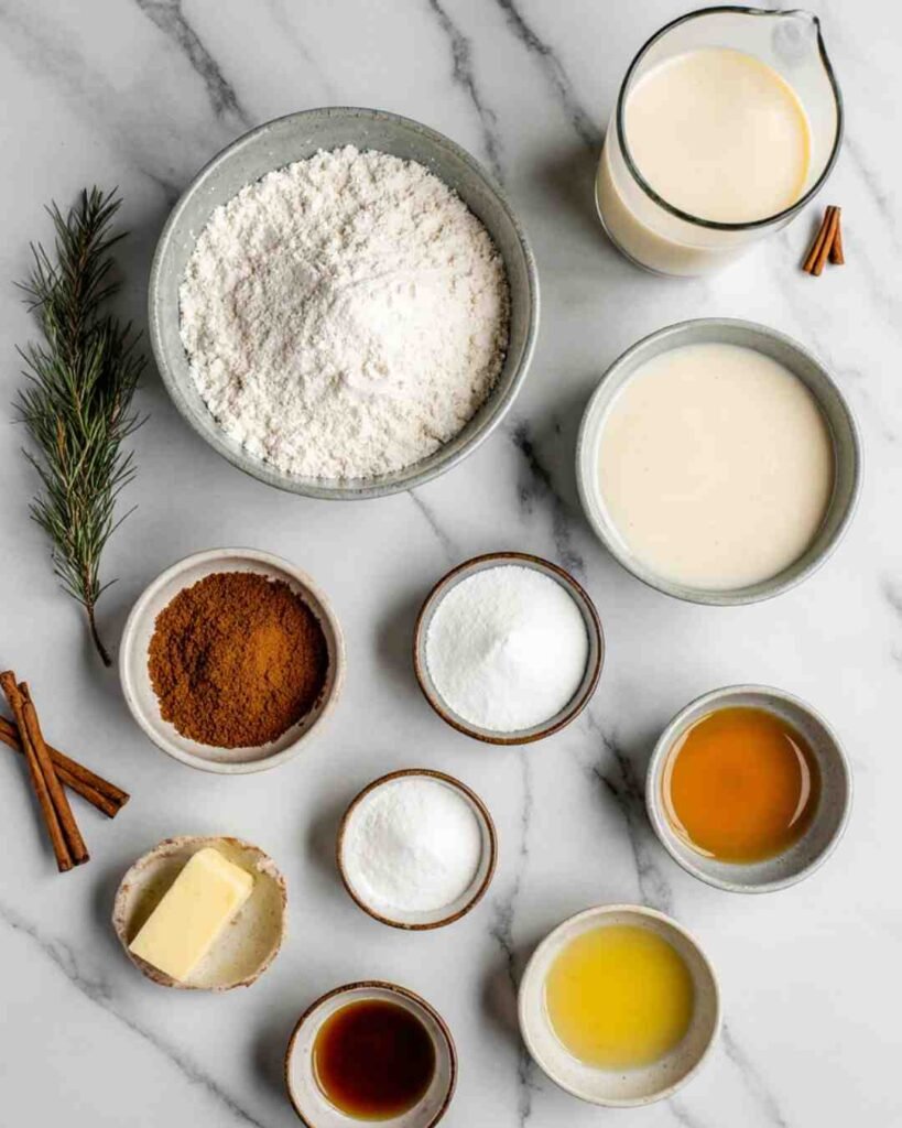 Creamy Eggnog Pancakes