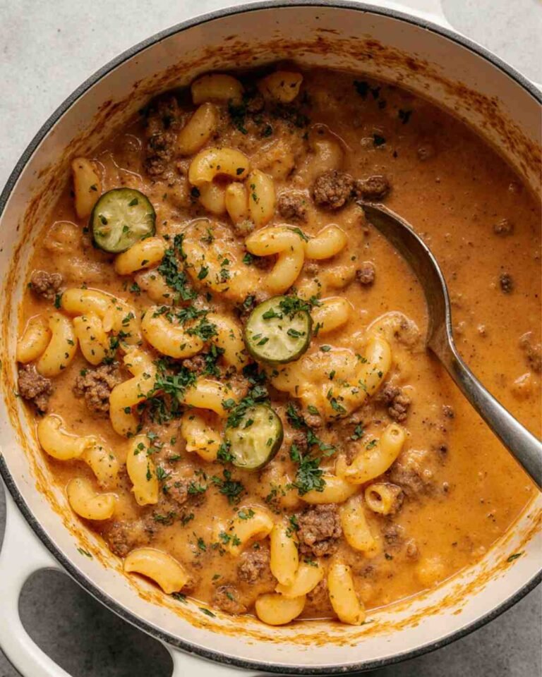 one-pot cheeseburger macaroni