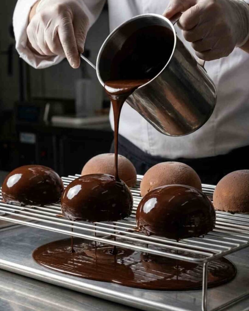 Gingerbread Latte Mousse Domes