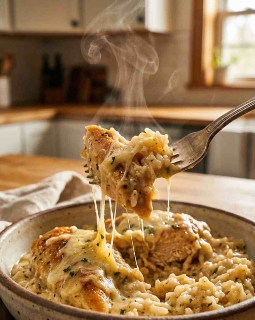Creamy Smothered Chicken and Rice