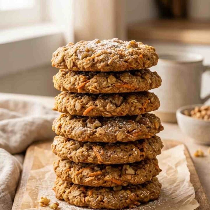healthy carrot cake oatmeal cookies